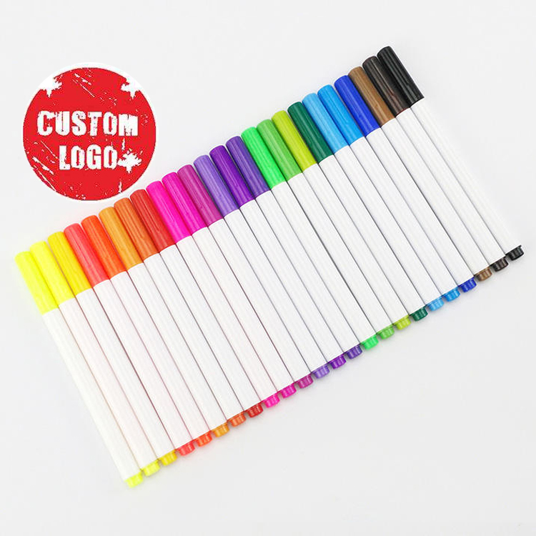 2023 красок, оптовая продажа, текстильный набор, творческий цветной цвет для печати на футболке, изделия, моющиеся тканевые маркеры, набор ручек