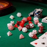 Ensemble de dés personnalisés en usine pour jeux de société, dés de jeu à marque privée pour jeux de divertissement, jeux de fête et cadeaux promotionnels