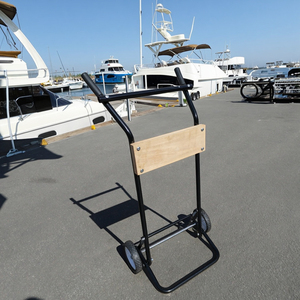 Chariot à <span class=keywords><strong>moteur</strong></span> <span class=keywords><strong>hors</strong></span>-<span class=keywords><strong>bord</strong></span> fermé en acier personnalisable avec supports de support de <span class=keywords><strong>moteur</strong></span> Chariot à main à quatre roues et chariots Genre - Product Image 5