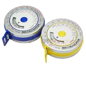 ETOPOO 0-150cm Aluminum BMI Measure Tape BMI Body Tape BMI Calculator Body Mass Tape Measure