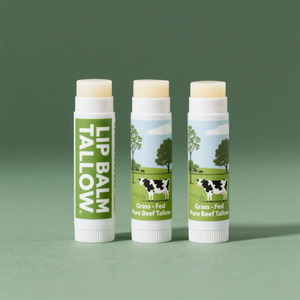 Thịt Bò mỡ động vật <span class=keywords><strong>Chapstick</strong></span> thảo dược truyền dưỡng ẩm dưỡng môi với sáp ong Vitamin E lâu dài hydrat hóa cho đôi môi nứt nẻ - Product Image 3