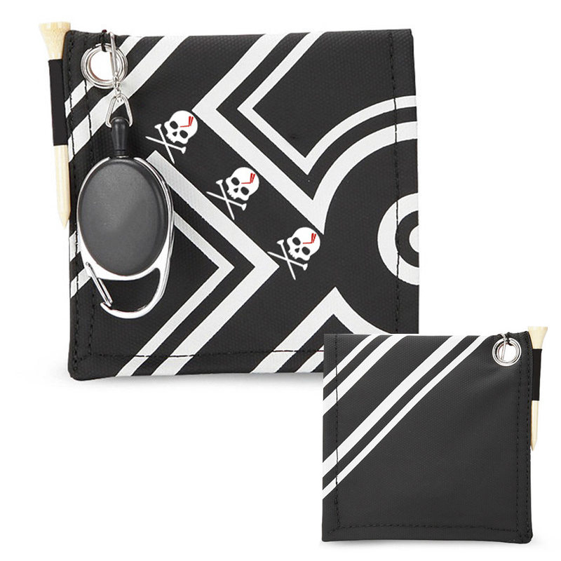 2021 popular golf double-sided with hanging ring cleaning towel for golf club or ball customized logo acceptable