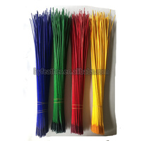 Gefärbte Großhandel natürliche weiße Pfau Stick Stiel Pfauenfedern für Fliegen binden Material Angeln Zubehör DIY Natural Craft