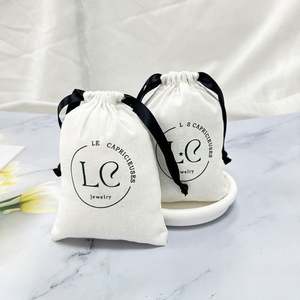 Bolsas de Algodón Blancas con Cordón, Tamaño Personalizable, Tela Resistente para Almacenamiento Diario, Protección Contra el Polvo - Product Image 6