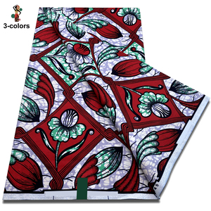 100% cotton phi sáp in vải thiết kế Châu Phi capulana ankara pagne Batik Nigeria sáp vải tissu Châu Phi - Product Image 3