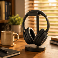Headphone Nirkabel Peredam Kebisingan Bluetooth 5.3 Headset Over-Ear dengan Mikrofon Baterai Tahan Lama