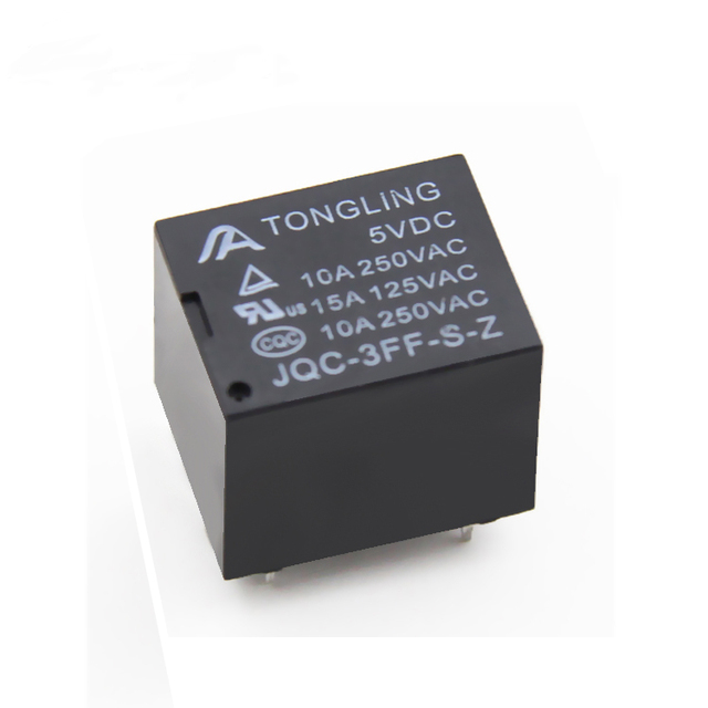 DC 5V / 6V / 9V / 12V / 18V / 24V 10A Miniature Electromagnetic T73 PCB Power Relay 5 Pin JQC-3FF