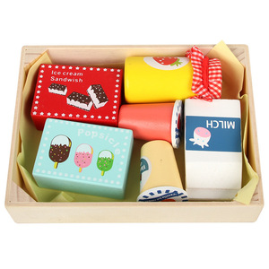 Jouets de cuisine pour enfants en bois Légumes et fruits en boîte Coupe de nourriture Le Mind Jouets en développement pour enfants - Product Image 4