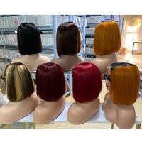 Perruque Carrée Droite Double Drawn Cheveux Vierge à Cuticules Alignées avec Fermeture Kim 2*6, 100% Cheveux Humains, Perruque Lace Front pour Femmes Noires