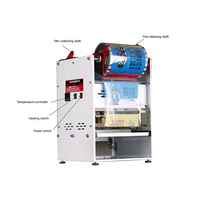 Scelleuse de conteneur de boîte à lunch de plateau de viande de tofu semi-automatique Machine à sceller ronde électrique avec options d'emballage en feuille et film