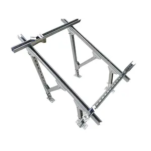 Hot Sell Adjustable Solar Panel Tilt Mounting Angle Brackets Aluminium Frame Pv Panel Stand Racking Structure For One Panels Rv