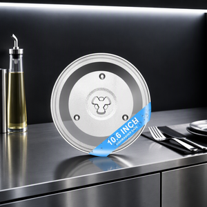 Plato Giratorio de Vidrio para <span class=keywords><strong>Microondas</strong></span> de Todos los Tamaños, Bandeja de Repuesto de Vidrio de Borosilicato de Alta Calidad, Piezas de Repuesto para <span class=keywords><strong>Microondas</strong></span> de Fábrica OEM para el Hogar - Product Image 4