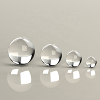 Lentille sphérique en saphir de quartz K9 personnalisable, diamètre 1 mm à 20 mm, ouverture 90 % transparente pour capteur médical à fibre optique, prise en charge OEM