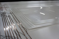 Modernes Design A4-Größe PDLC Smart Glass Film Selbst klebende Fenster folie Dekoratives PVC PET Transparent Gebeizt für Office Home