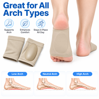 Manchons de soutien de la voûte plantaire pour le soulagement de la fasciite plantaire, supports de compression pour les pieds avec coussinet en gel pour pieds plats et douleurs à la voûte plantaire