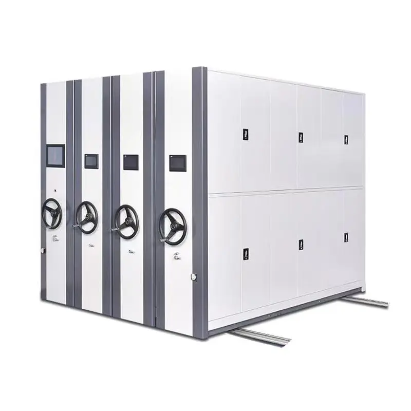 Mobile Shelving Metal Filing Movable Compact Steel Archives Mobile Shelving System