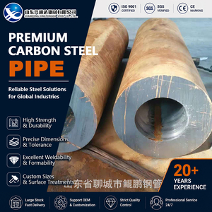 Tube en acier au carbone API 5L Gr.B SAE 1020 sablé 273 mm 16 mm Sch80 DIN 1626 avec indice de pression élevé - Product Image 1