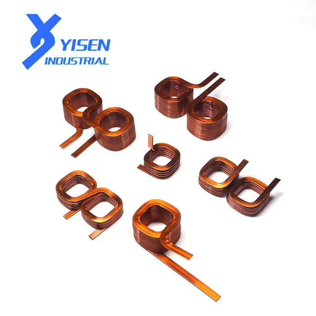 Enameled Copper Rectangular Wire Coils for Permanent Magnet Motor Coils Flat Copper Coils
