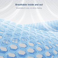 Oreiller ergonomique Zeemora en mousse à mémoire de forme en U pour la sieste au bureau, avec design creux respirant pour le sommeil sur le ventre et le soulagement de la douleur