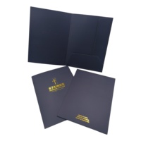 Carpetas de Presentación de Lujo Personalizadas de Fábrica China con Bolsillo, Impresas en Papel de Arte A4/A5/Tamaños Personalizados, Colores y Logotipo Personalizados