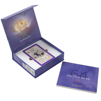Jeu de cartes de tarot personnalisé imprimé en couleurs de qualité supérieure avec guide