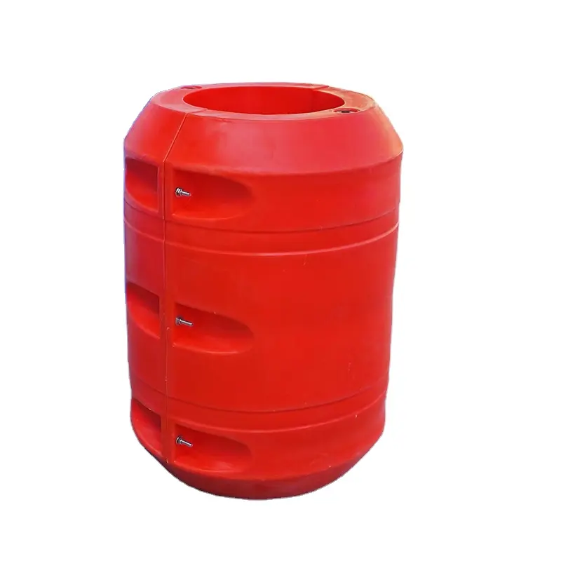 High quality LLDPE plastic pipe buoy marker pontoon floats floating barrier