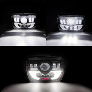 Venta caliente 5x7 ''LED faro 7x6 pulgadas Hi Low Beam DRL camión todoterreno 6000K Color blanco alta calidad 12V nueva condición para JEEP - Product Image 3