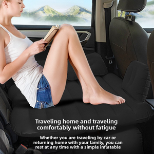 In-Stock Direct Sale Thickened PVC <b>Car</b> <b>Inflatable</b> Mattress Split-Type Rear Seat Travel Bed Suv Sedan Folding Bed 135x80cm - Product Image 2