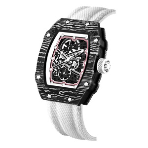 Grenzüberschreitend Meistverkaufte Ultraflache Fassförmige Nylon-Armband Trendige Herren-Quarzuhr Umweltfreundliche Mode-Zeigeruhr 30M Wasserdicht - Product Image 6