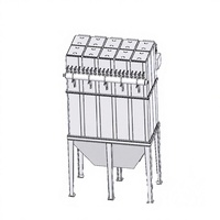 Filtre à sac à jet pulsé à chambre séparée pour la collecte de poussière industrielle, purification de l'air à haute efficacité avec fonctionnement continu