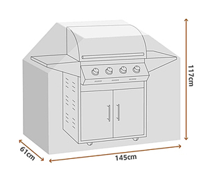 Housse étanche pour <span class=keywords><strong>barbecue</strong></span>, 1 pièce, 58 pouces, couverture pour BBQ d'extérieur - Product Image 2