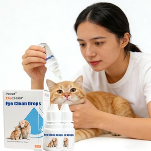 Pevet Safe Gouttes oculaires antibactériennes anti-démangeaisons multifonctions écologiques à base d'extraits naturels pour chiens et chats - Guérison de la cornée - Product Image 1