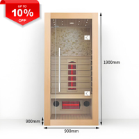 Gaya baru Dekat terapi cahaya inframerah Sauna spektrum penuh Sauna inframerah dengan terapi cahaya merah