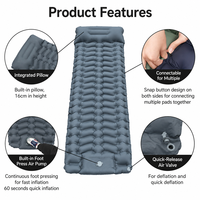 Coussin d'air gonflable imperméable pour le camping, la randonnée et les activités de plein air