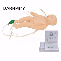 DARHMMY Mannequin de formation complète des compétences d'urgence pour bébé avec système ACLS pour les sciences médicales
