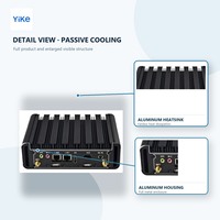 Ordinateur industriel sans ventilateur pour la gestion des parkings, système Linux B/S, boîtier en alliage d'aluminium, contrôle AC 110V-220V DC 19V/12V