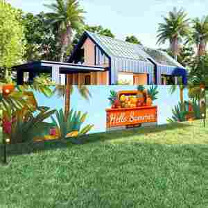 Sturdy Outdoor Fence <b>Banner</b> Printing Custom Graphic Wind Resistant for Playground Fair Commercial Advertising Outdoor Decoration - Product Image 3