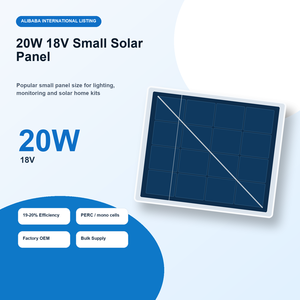 Panel Solar Pequeño de 20W 18V al por Mayor de Fábrica, Módulo Fotovoltaico de 18V, Panel Solar Personalizado OEM para Sistema de Energía Exterior - Product Image 2
