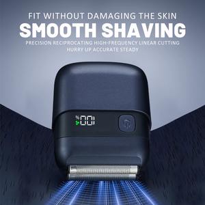 Rasoir électrique portable à affichage numérique, lavable à l'eau, magnétique, <span class=keywords><strong>mini</strong></span> rasoir à double lame, <span class=keywords><strong>mini</strong></span> rasoir carré - Product Image 4