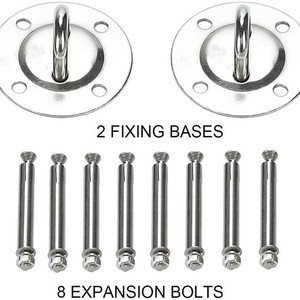 304 Stainless Steel Fixing Plate With Hook For Aerial Yoga <b>Swing</b> Hanging System 1pc - Product Image 5