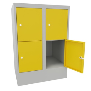 Pavoy Armadietto a Mezzo Altezza, Porte in Acciaio Pieno, Larghezza Comparto 300 mm, Numero di Compartimenti 2x2 - Product Image 1