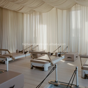 Máquina de Fitness Reformer Comercial de Aluminio Blanco con Riel Silencioso y Marco Vertical en Venta HWD-MA005 Pila de Alta Calidad - Product Image 3