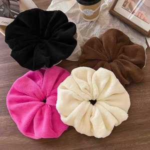 Autumn and Winter <b>Extra</b>-<b>Large</b> Sexy Women's Hair Scrunchies Dry Hair <b>Towel</b> Headwear Absorbent Microfiber Plush Quick-drying - Product Image 4