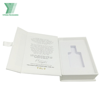 Emballage de parfum personnalisé en forme de livre avec laminage mat à texture lin, boîte cadeau rigide pour parfum, inserts en mousse EVA pour usage cosmétique