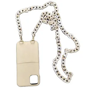 Europe Trending Fashion Chains Mobile Cover Necklace Shoulder Strap For Phone Case Back Cover
