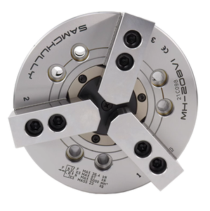 Độ chính xác cao điện <span class=keywords><strong>3</strong></span>-Hàm <span class=keywords><strong>Chuck</strong></span> mô hình 3h-2/3h-2a rỗng 4 hàm máy tiện <span class=keywords><strong>Chuck</strong></span> với tự định tâm Collet tính năng độ cứng cao - Product Image 1