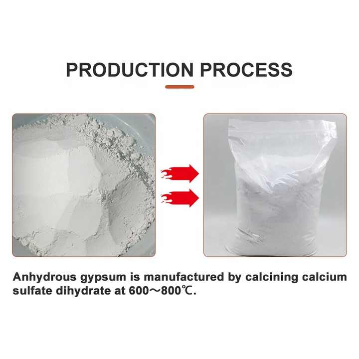 calcium sulfate anhydrite Tofu coagulant CaSO4 anhydrous gypsum powder ...
