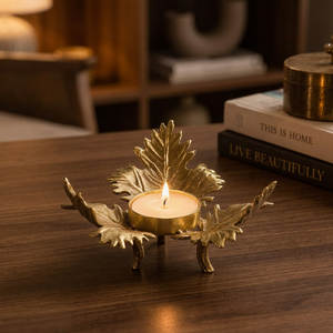 Aurum Forge Sculpted Heritage <b>Candle</b> Holder with Floral <b>Tree</b> Design Durable Home Decoration - Product Image 3