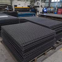 Op maat gemaakte mangaanstaal gaas, gehaakt staaldraadgaas, metaaldraadweefsel, trillende crusherzeef, mineraalclassificatie