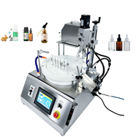 Machine de remplissage et de bouchage semi-automatique pour flacons roll-on de parfum et huiles essentielles de 10 ml avec bouchon à vis
